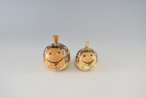 Japanese  Cute Dolls Figurine Wood Tradition Ornament Charms Home decor