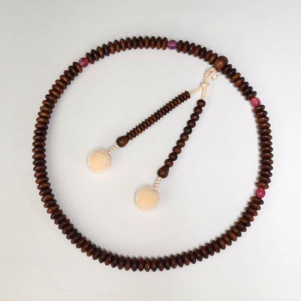 24cm Tendai Sendan Wood Juzu Prayer beads Used good Second hand