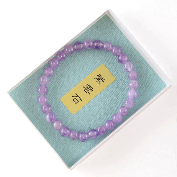 7mm Lavender Amethyst Bracelet