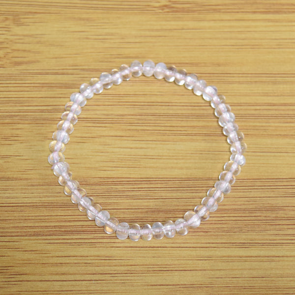 3×5mm Oval Glass Beads Bracelet Used Second-hand