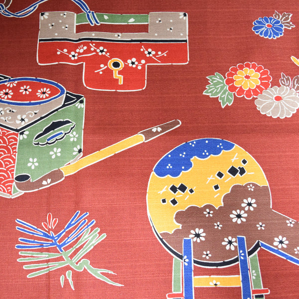 105cm Cotton Furoshiki - Traditional 5 Patterns - 京都あさひ屋－Kyoto Asahiya