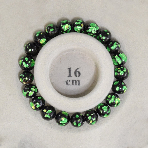 10mm Ryukyu Fluorite Glass Bracelet 2 Colors