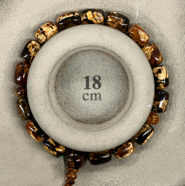 8×11mm China Fushun Amber Beads Bracelet