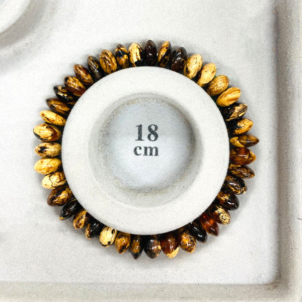 Bracelet en ambre Fushun de Chine véritable de 8,5 mm