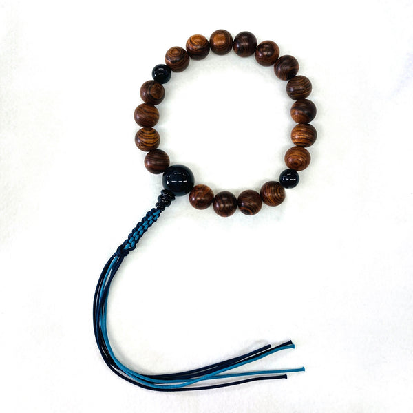 Kotan Tiger Rosewood & Blue Tiger Eye Juzu Prayer beads - 京都あさひ屋－Kyoto Asahiya