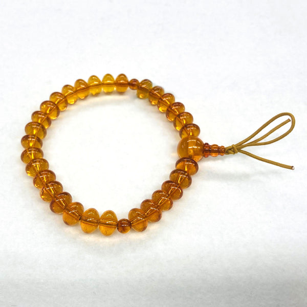 [One of a kind] 5×9mm Amber Oval Beads Bracelet