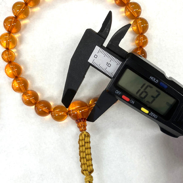[One of a kind] 12mm Amber Juzu Prayer beads