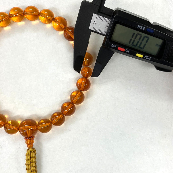 [One of a kind] 12mm Amber Juzu Prayer beads