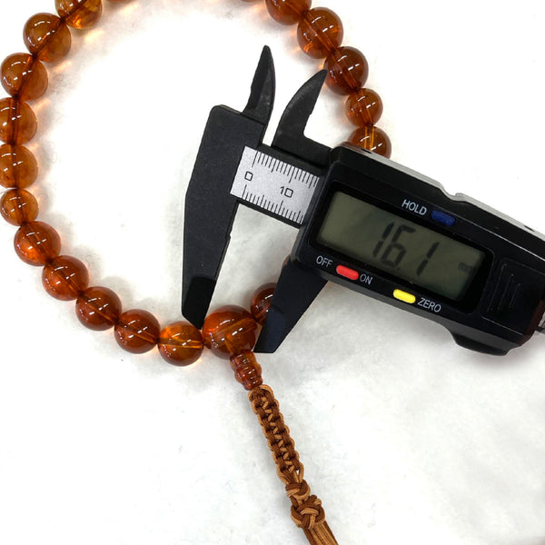 [One of a kind] 12mm Amber Juzu Prayer beads