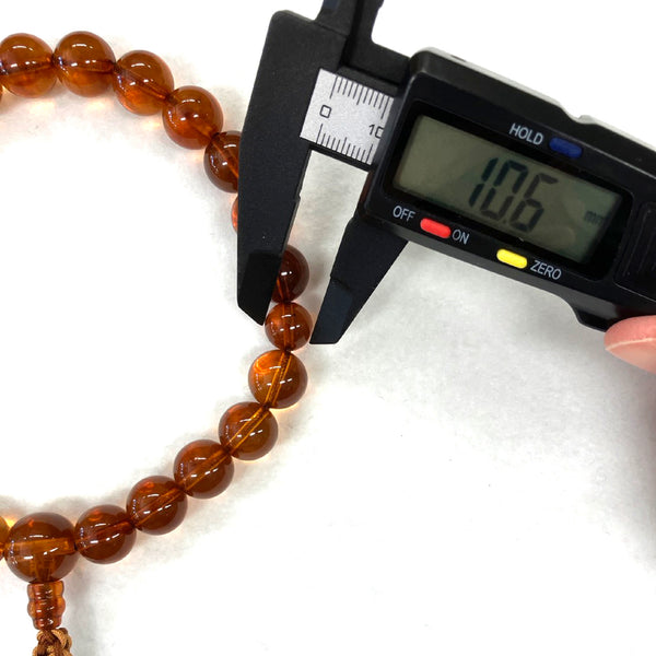 [One of a kind] 12mm Amber Juzu Prayer beads