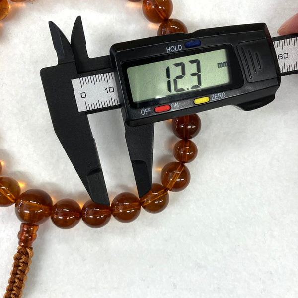 [One of a kind] 12mm Amber Juzu Prayer beads