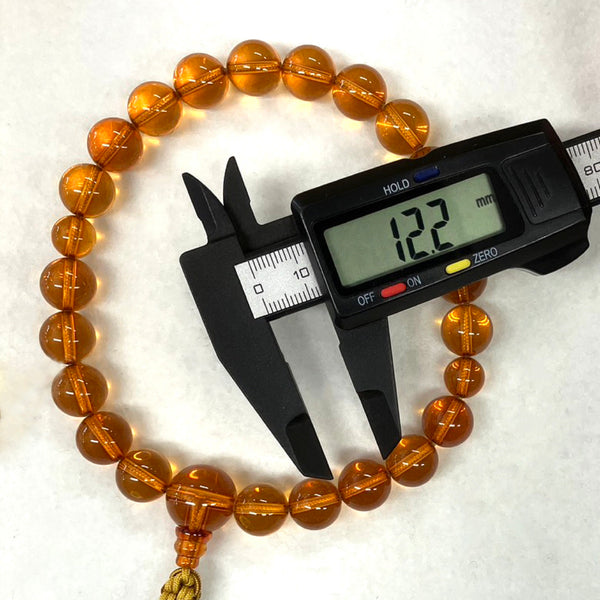 [One of a kind] 12mm Amber Juzu Prayer beads