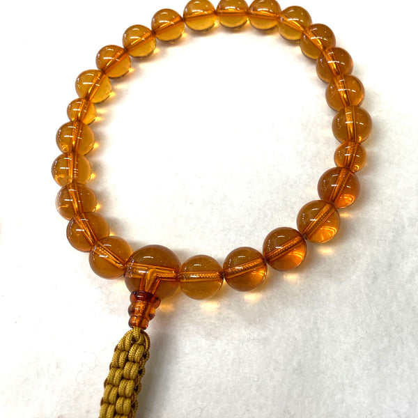 [One of a kind] 12mm Amber Juzu Prayer beads
