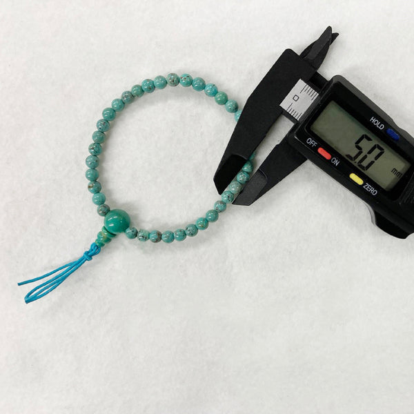 【１点もの】5mm トルコ石 ブレスレット