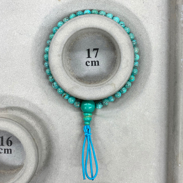 【１点もの】5mm トルコ石 ブレスレット