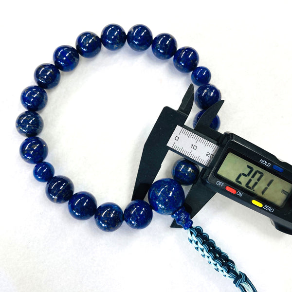 【１点もの】15.5mm ラピスラズリ 瑠璃石 略式数珠