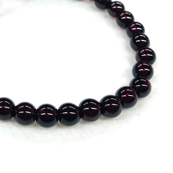 6mm Garnet Bracelet