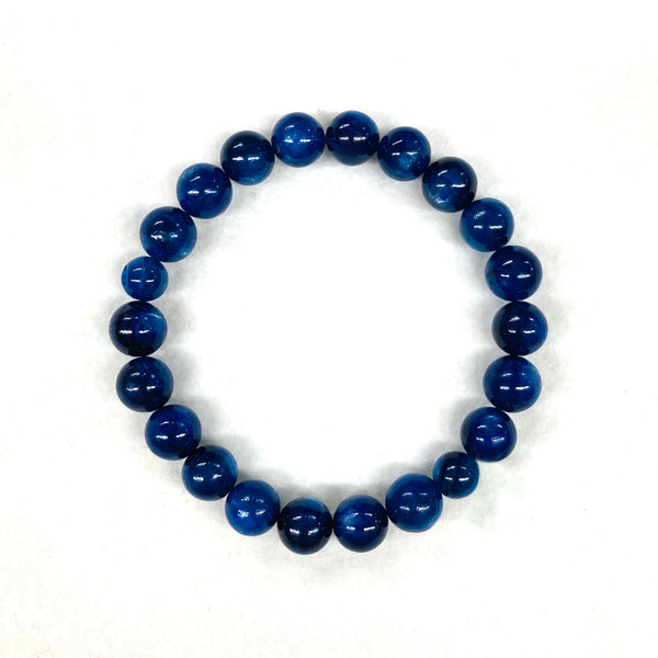 10mm Kyanite Bracelet with 2 small beads【only 1 available】