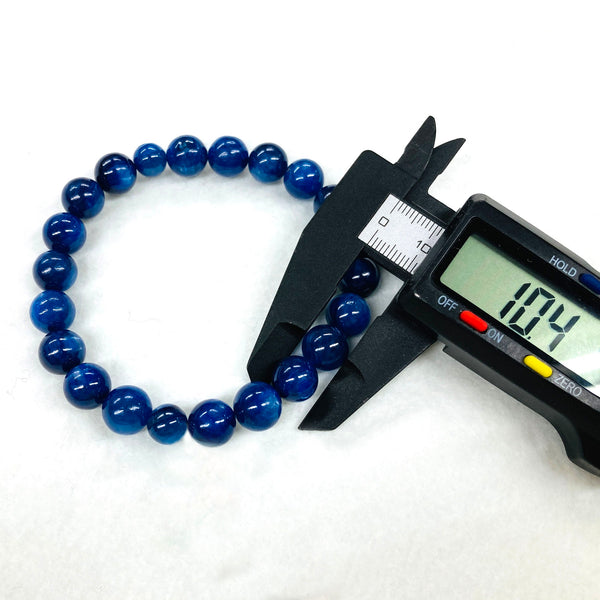 10mm Kyanite Bracelet with 2 small beads【only 1 available】