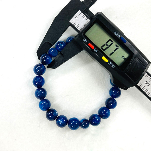 10mm Kyanite Bracelet with 2 small beads【only 1 available】