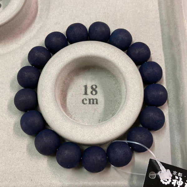 12mm 藍染山桜 ブレスレット