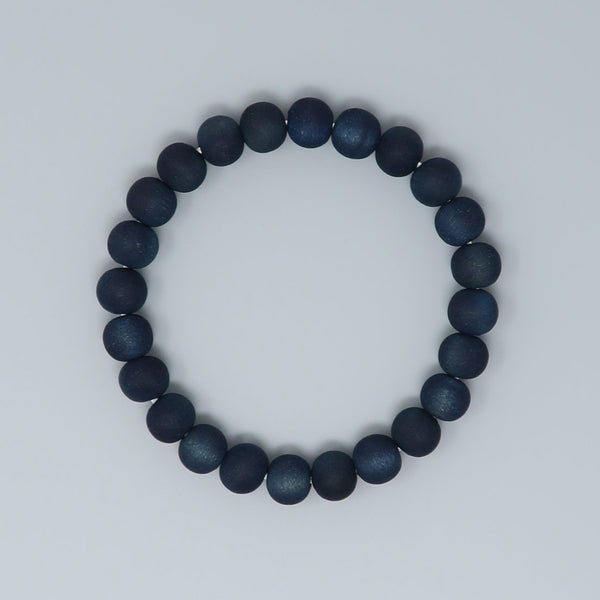 8mm 藍染山桜 ブレスレット