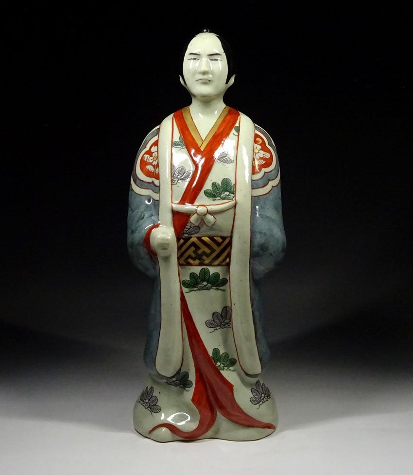 日本の伝統 古伊万里人形 有田焼 古伊万里焼 男女2体 セット – 京都