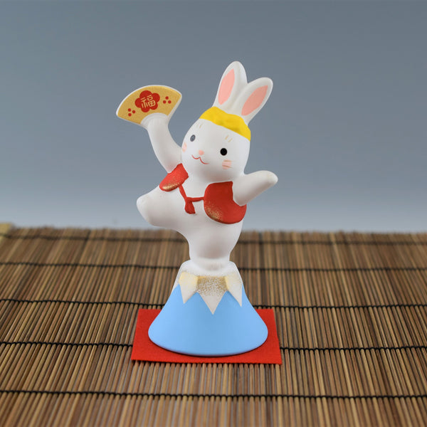 2023 Japanese Traditional Zodiac Rabbit Ceramic Ornament