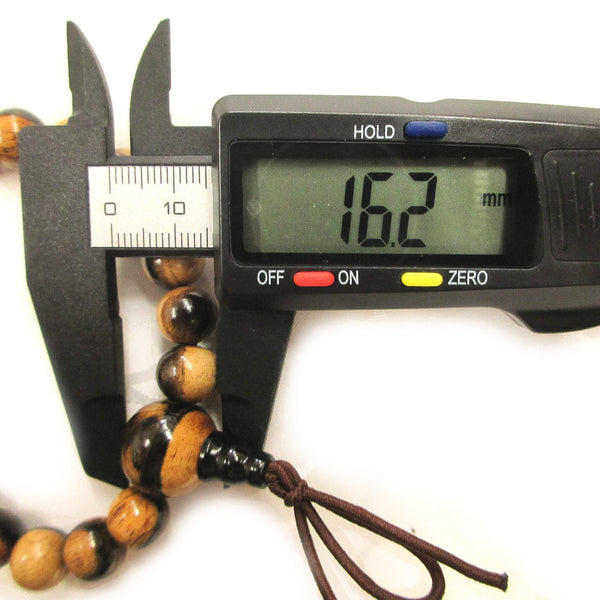 10mm Black Kaki Persimmon Wood Bracelet