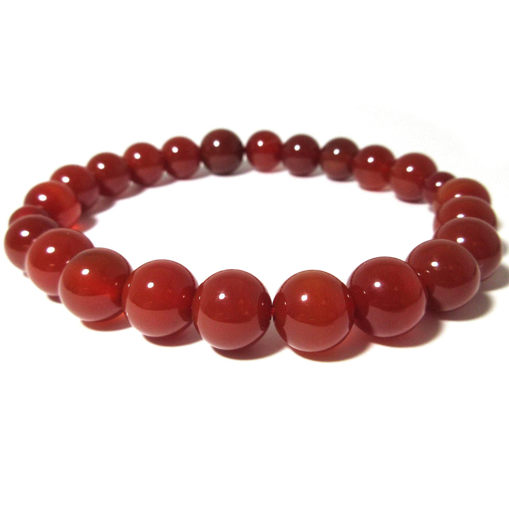 Red Carnelian With Golden Hematite Natural Stone Bracelet– Imeora