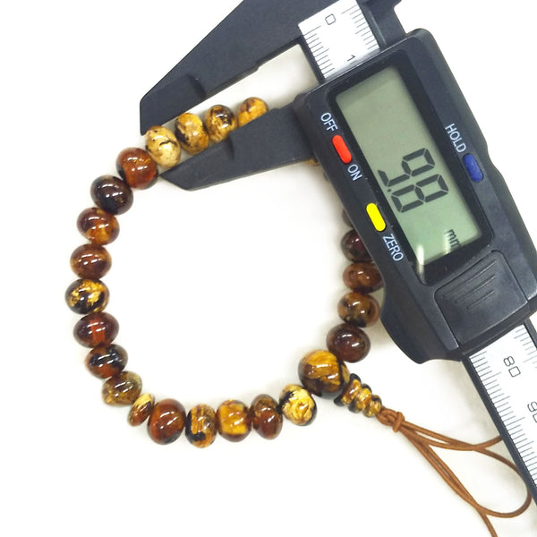 10×7mm China Fushun Amber Bracelet