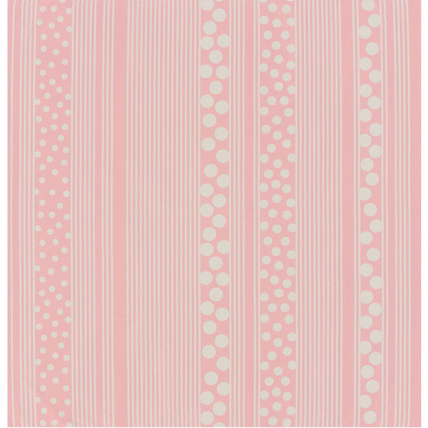 100cm Polyester Water-repellent Furoshiki - Polka dots Stripe Pink