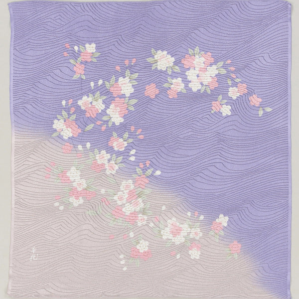 45cm / 68cm Rayon Furoshiki - Chiyo Uno Sakura Beige
