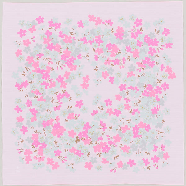 50cm / 90cm Cotton Furoshiki - Chiyo Uno Sakuranoen Pink