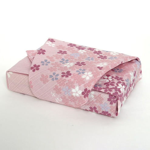 50cm / 90cm Cotton Furoshiki - Chiyo Uno Edozakura Pink