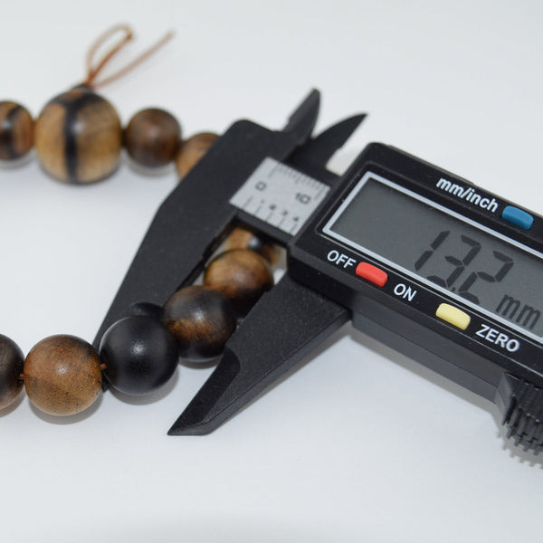 13mm Black Kaki Persimmon Wood Bracelet