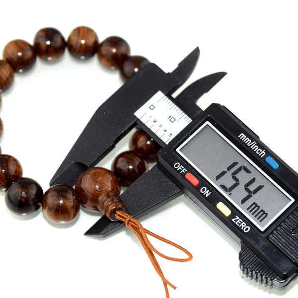13mm Sendan Wood Bracelet with bossa