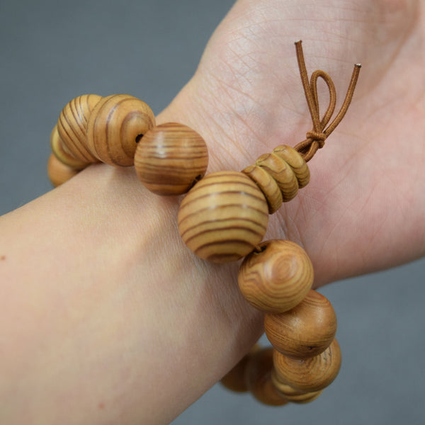 13mm Yakusugi Cedar Wood Bracelet