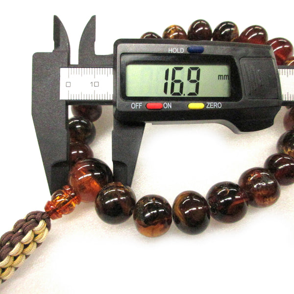 14.6mm Amber Juzu Prayer beads