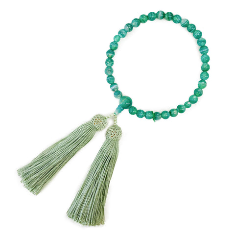 Green Banded Onyx Juzu Prayer beads