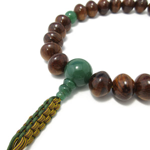 Sendan Wood & Indian Jade Juzu Prayer beads