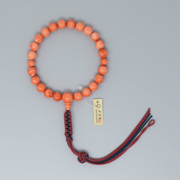 [one of a kind] Rare Coral Round Beads Juzu Prayer beads