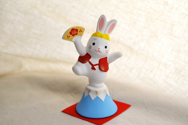 2023 Japanese Traditional Zodiac Rabbit Ceramic Ornament