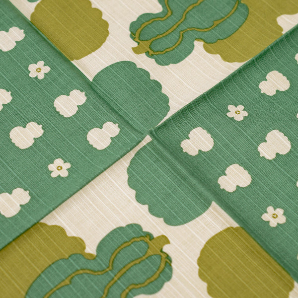 50cm Cotton Furoshiki - Green punpkin