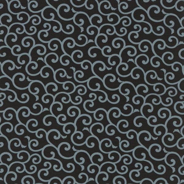 50cm Cotton Furoshiki - Karakusa Stripe Black