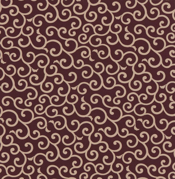 50cm Cotton Furoshiki - Karakusa Stripe Brown