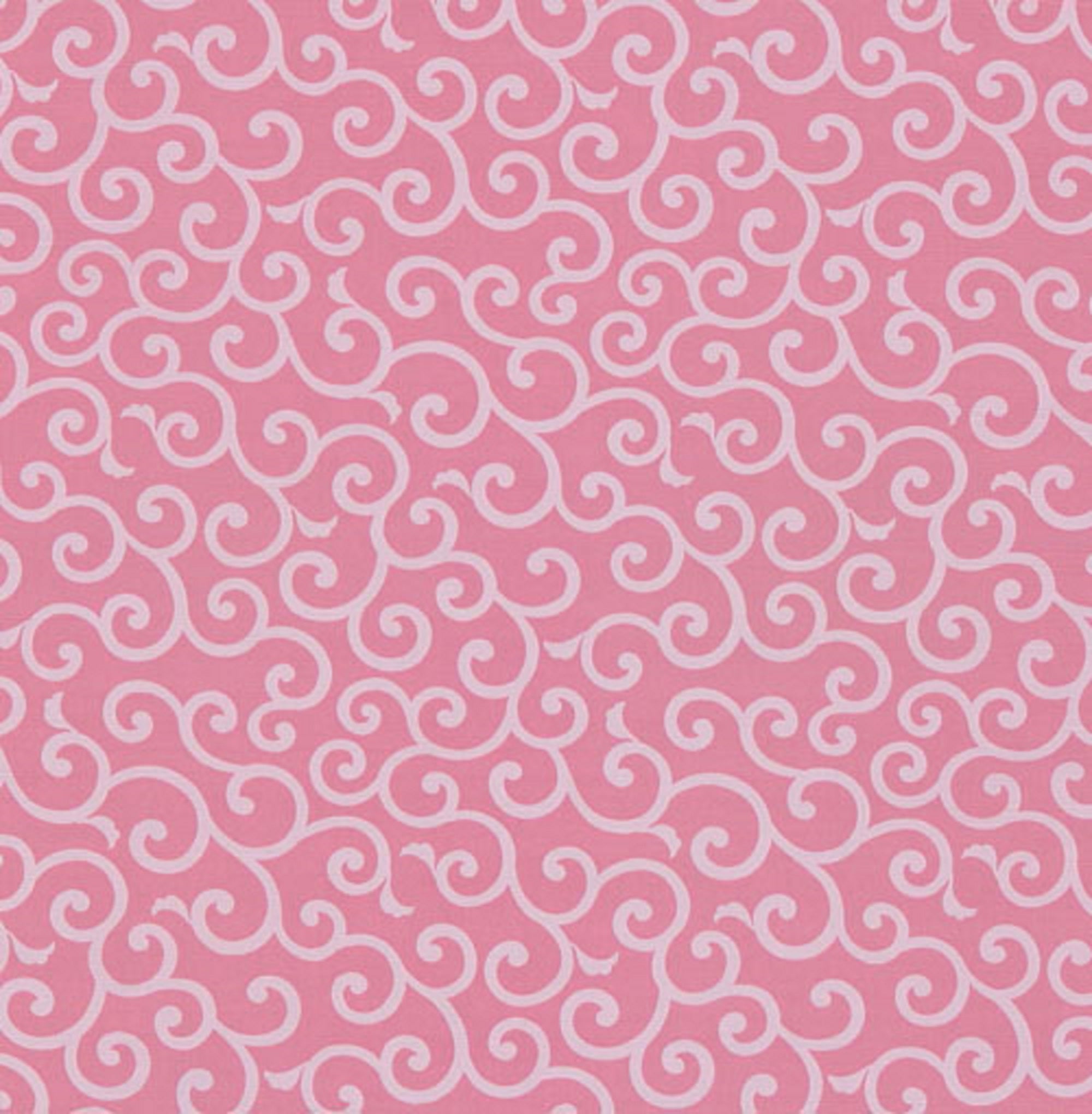 50cm Cotton Furoshiki - Karakusa Stripe Pink
