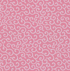 50cm Cotton Furoshiki - Karakusa Stripe Pink
