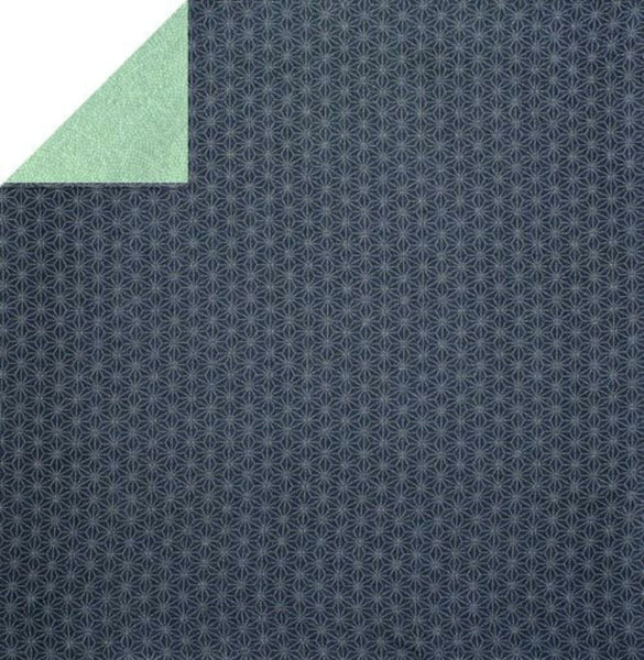 68cm Polyester Furoshiki - Reversible green