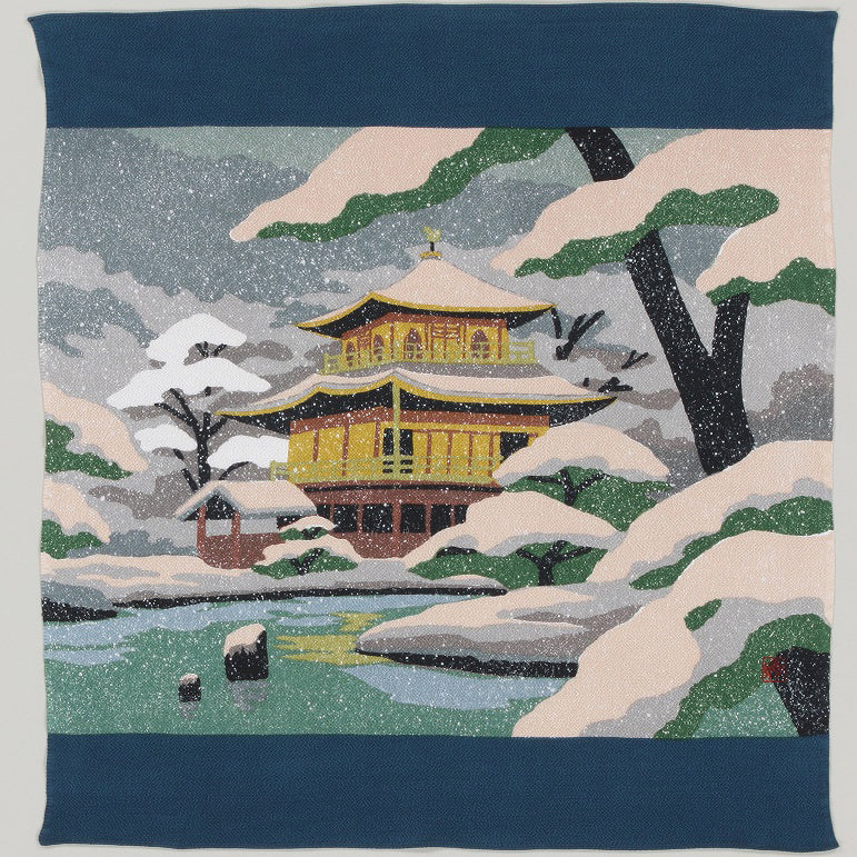 68cm Rayon Furoshiki - Kyoto Kinkaku-ji